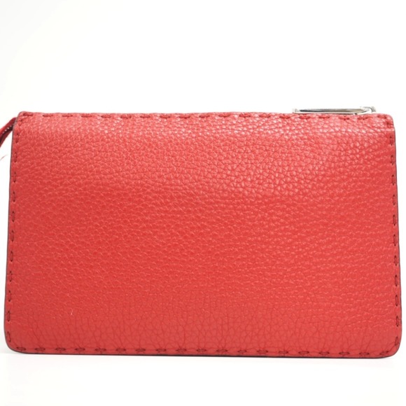 FENDI Monster Selleria Second Bag Pouch Clutch Red Men's - Picture 2 of 10